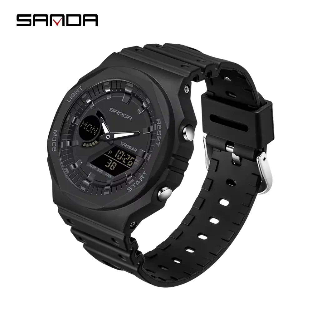 Men's Outdoor Military G-Style Analog/Digital Watch 50M Waterproof