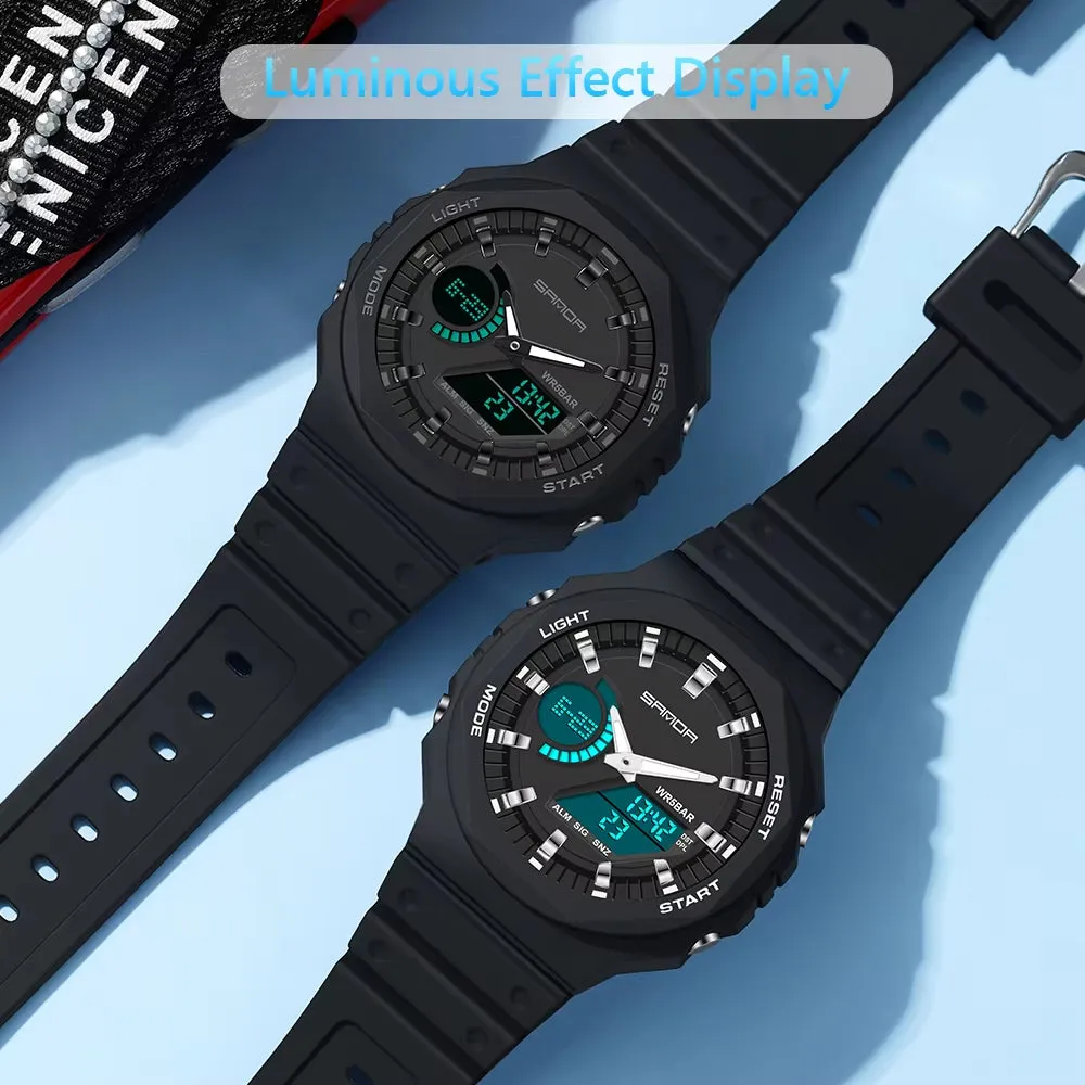 Men's Outdoor Military G-Style Analog/Digital Watch 50M Waterproof