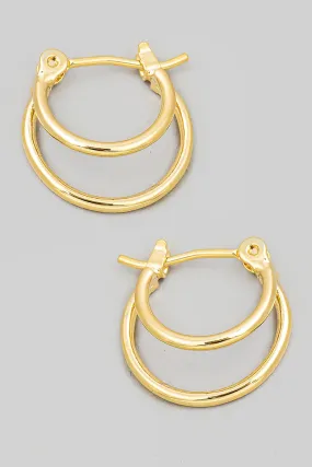 Mini Latch Hoop Earrings