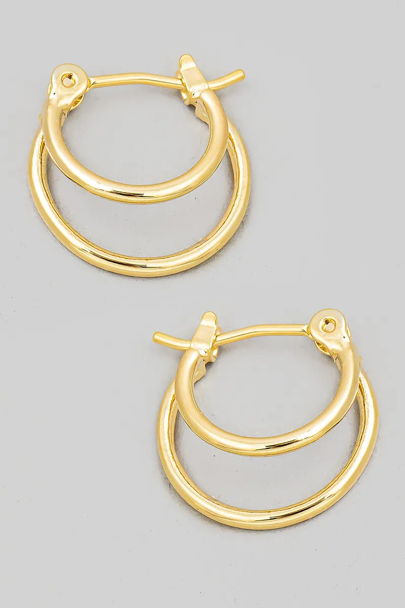 Mini Latch Hoop Earrings