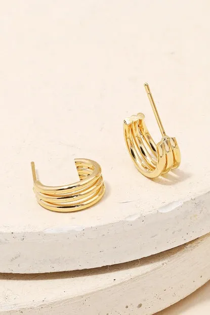 Mini Triple Hoops