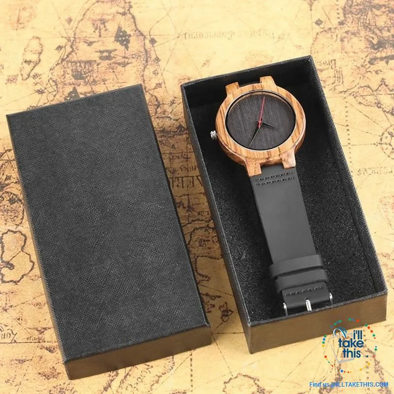 Minimalist Handmade Women's/Men's Ultra sleek Style Wooden Watches, all Gift Boxed - 3 Colors