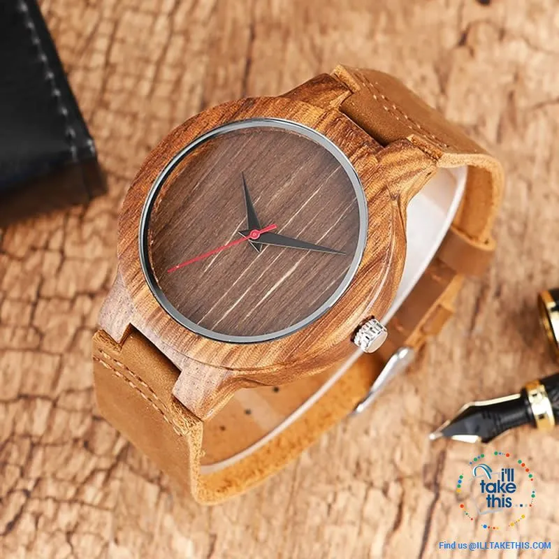 Minimalist Handmade Women's/Men's Ultra sleek Style Wooden Watches, all Gift Boxed - 3 Colors