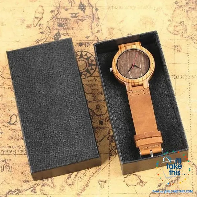 Minimalist Handmade Women's/Men's Ultra sleek Style Wooden Watches, all Gift Boxed - 3 Colors