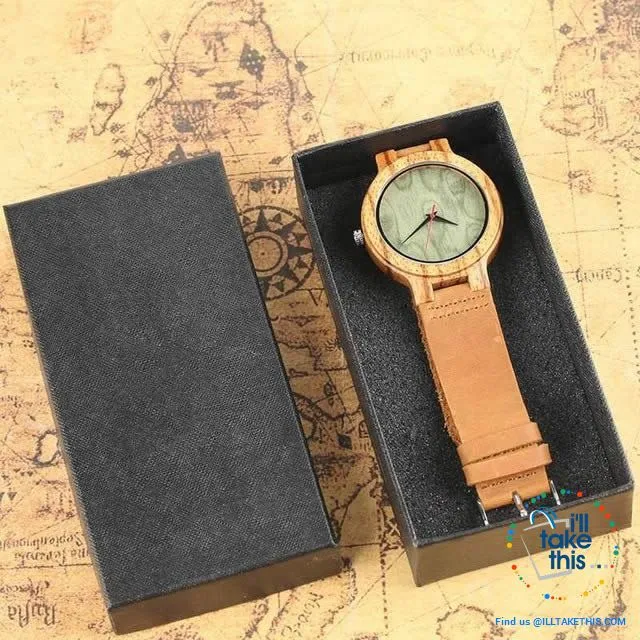 Minimalist Handmade Women's/Men's Ultra sleek Style Wooden Watches, all Gift Boxed - 3 Colors