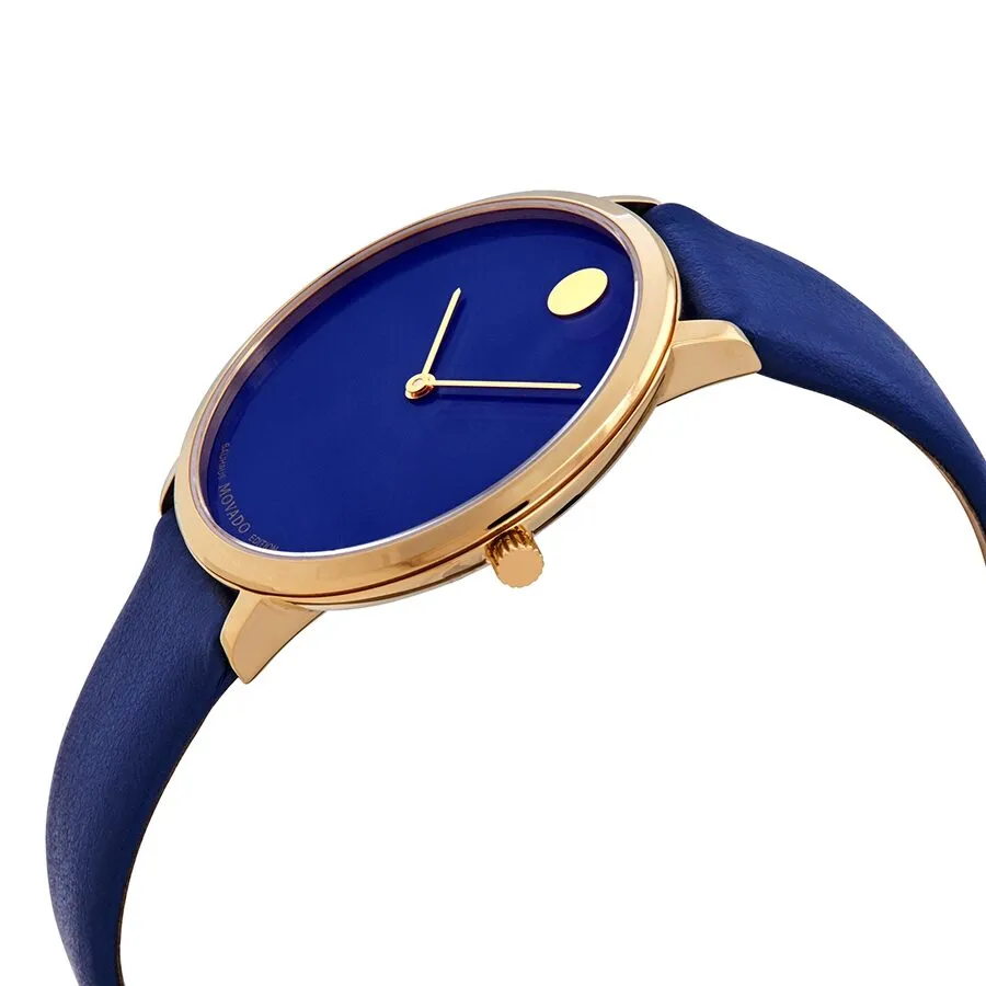 Movado Limited Edition Blue Dial Ladies Watch 0607146