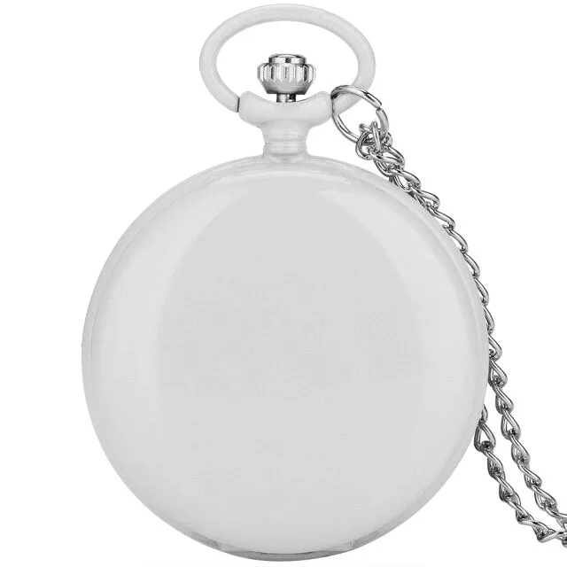 Multiple Colors Smooth Case Pocket Watch