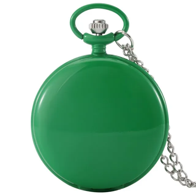 Multiple Colors Smooth Case Pocket Watch