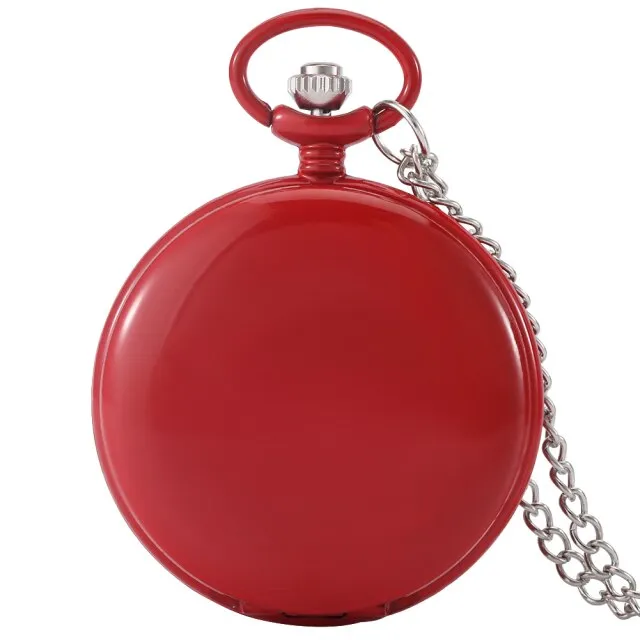 Multiple Colors Smooth Case Pocket Watch