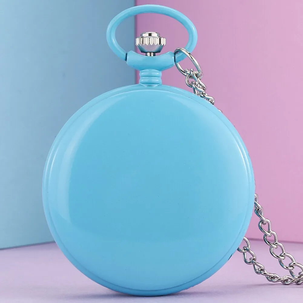 Multiple Colors Smooth Case Pocket Watch