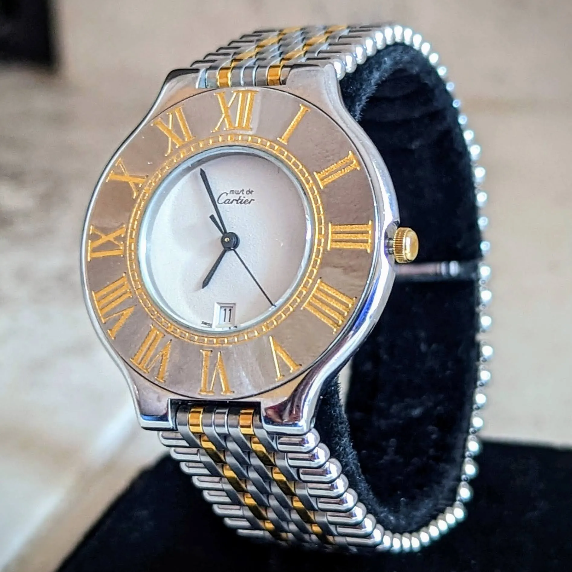Must de Cartier 21 Wristwatch 35mm Date Indicator Swiss Quartz Watch