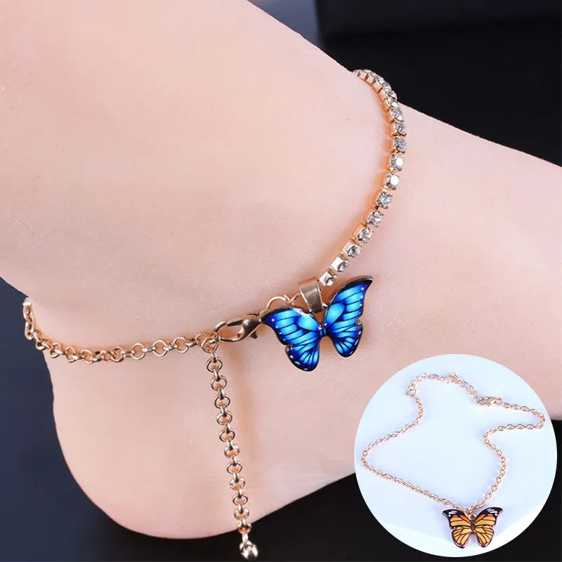 New Bohemian Butterfly Pendant Anklets For Women