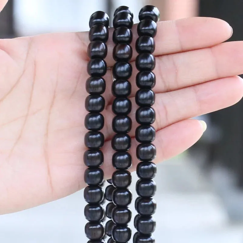 New Ebony Beaded Necklace 99 Pieces 108 Mara