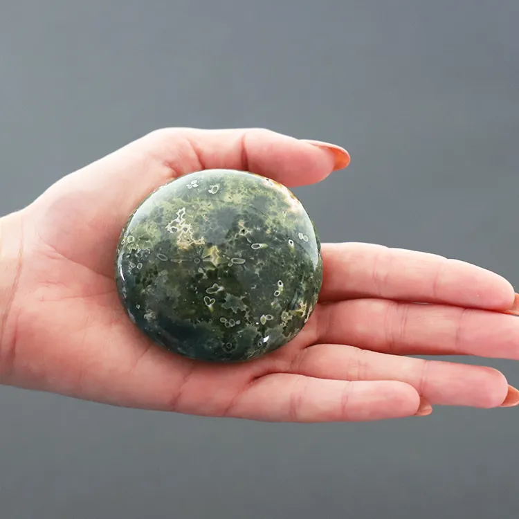 Ocean Jasper Palm Stone For Harmony & Expression
