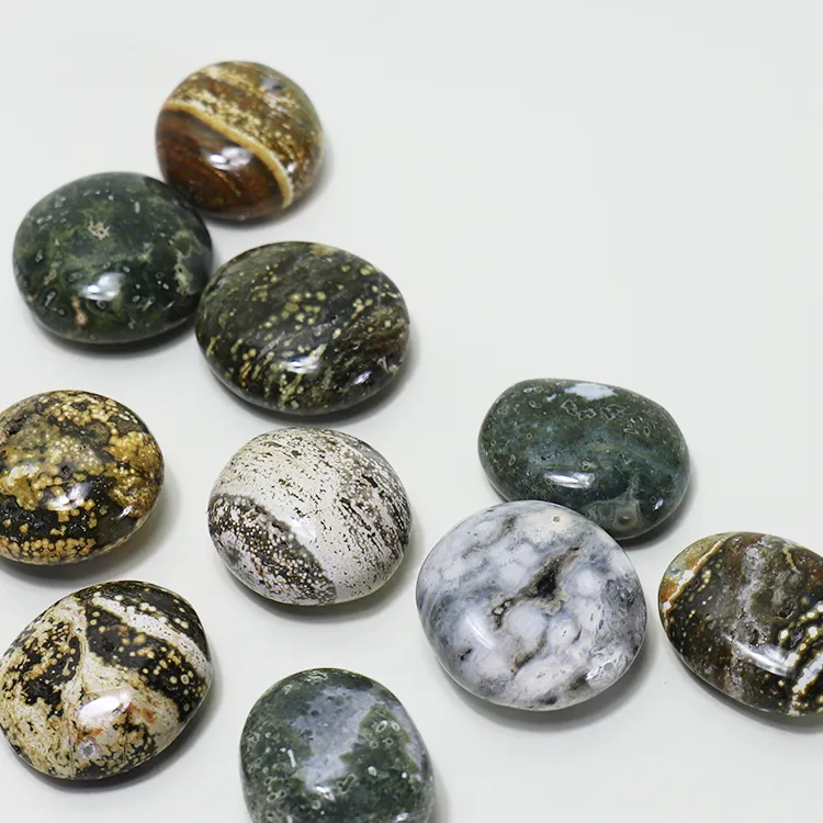 Ocean Jasper Palm Stone For Harmony & Expression
