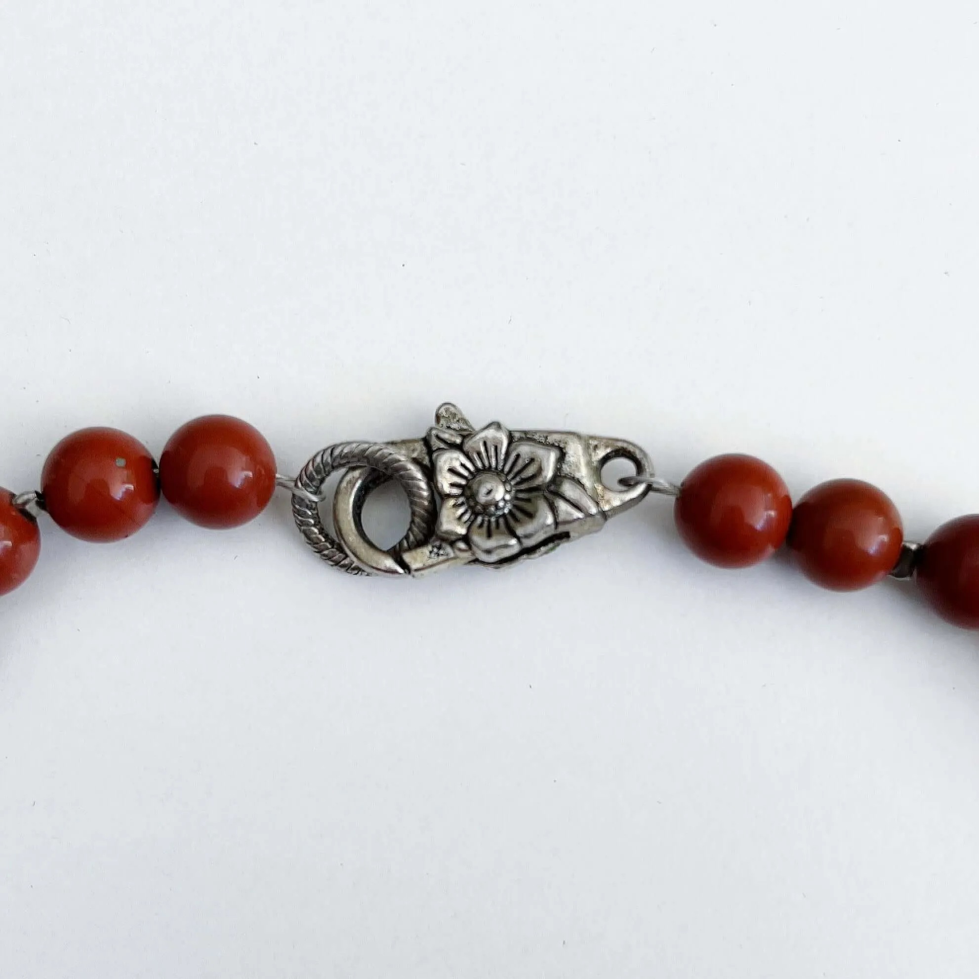 Orange Agate & Smokey Quartz Necklace