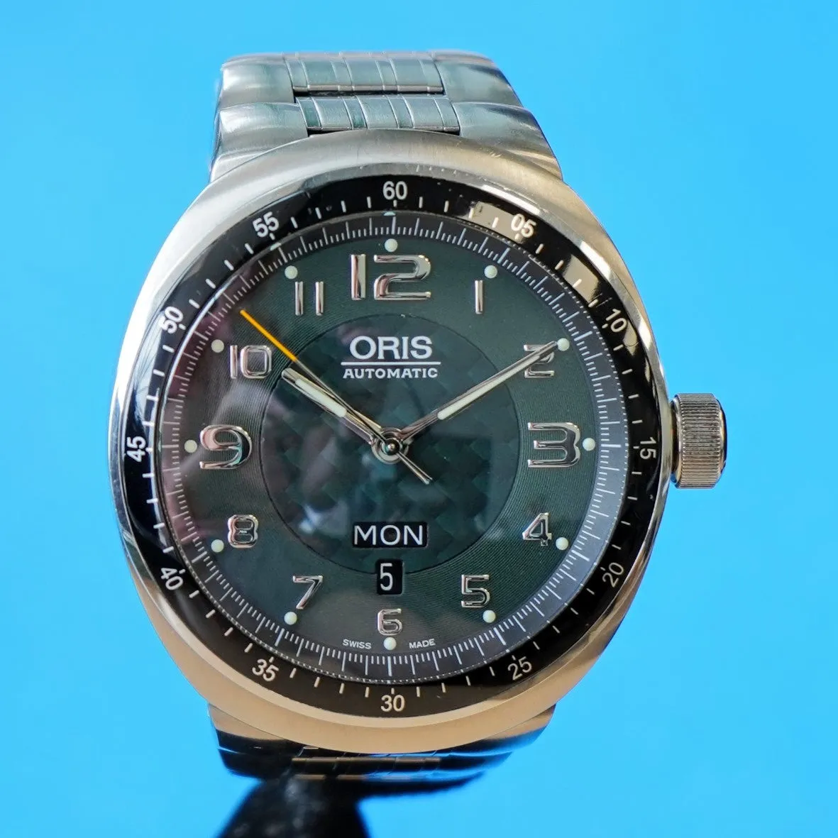 ORIS TT3 Day Date Automatic Watch 7589 Titanium Case ALL Original Box & Papers!