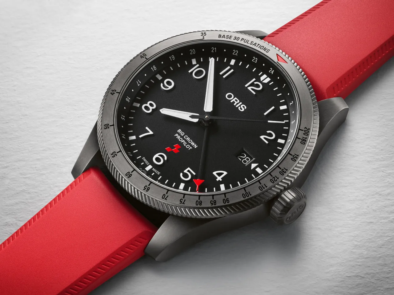 ORS Watch Big Crown ProPilot Rega Fleet Bombardier Challenger 65 HB-JWC Limited Edition