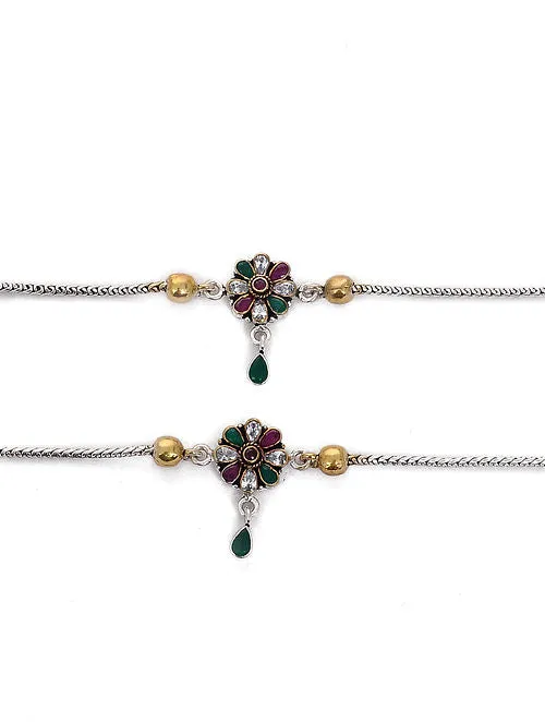 Padmini Ratna Anklets - Gold Plated