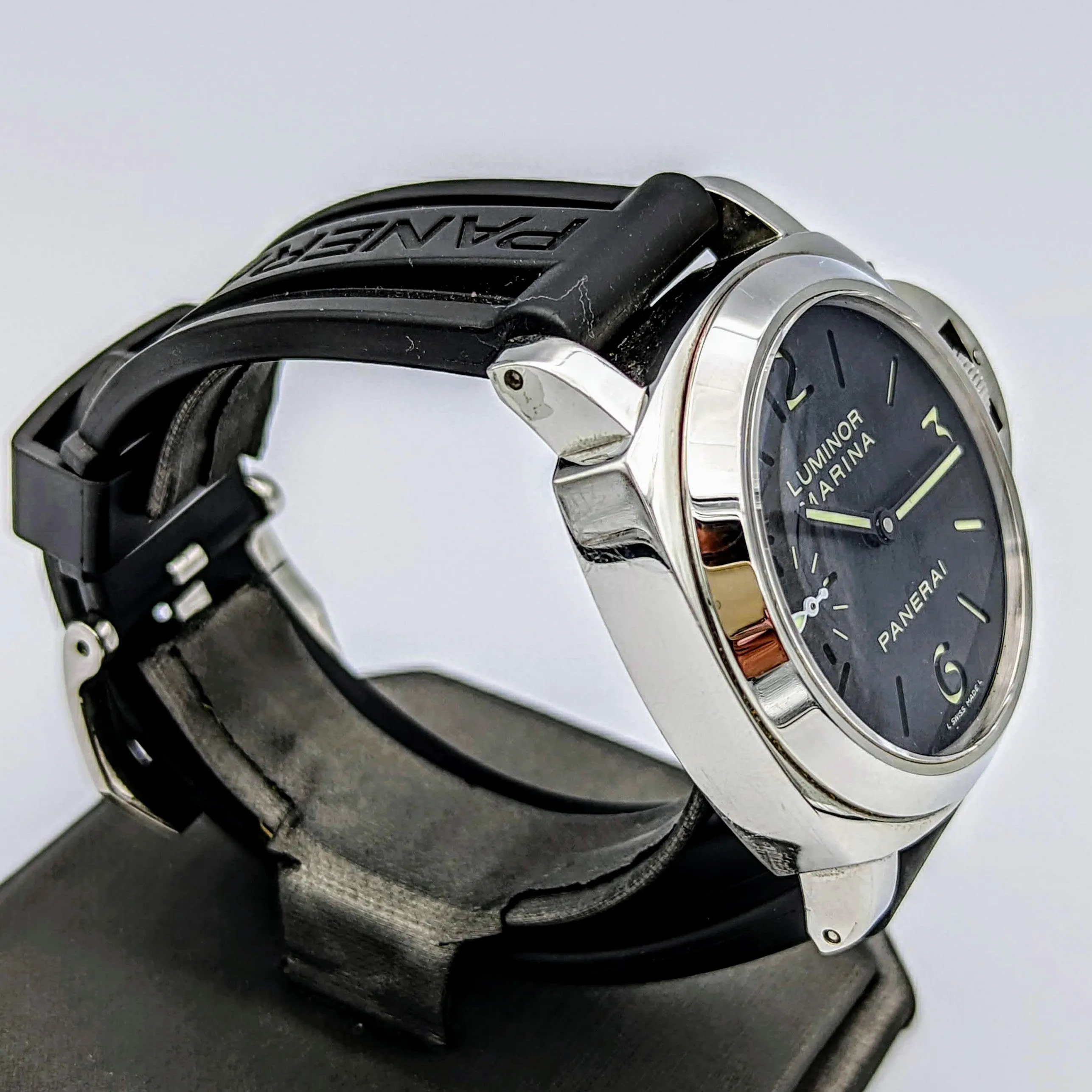 PANERAI Luminor Marina Manual Watch Original Strap Swiss Wristwatch