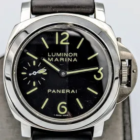 PANERAI Luminor Marina Manual Watch Original Strap Swiss Wristwatch