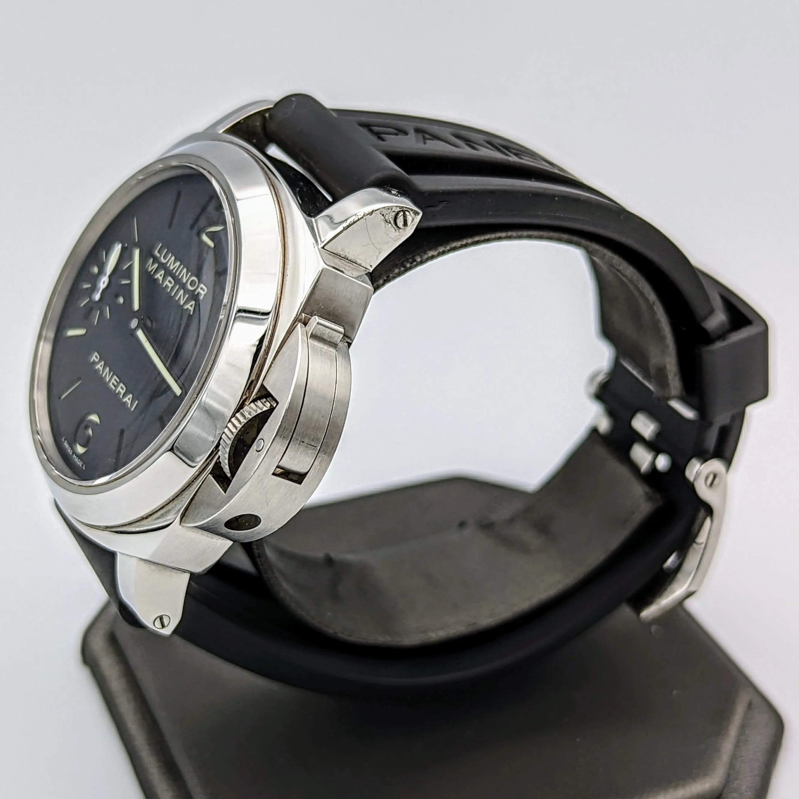 PANERAI Luminor Marina Manual Watch Original Strap Swiss Wristwatch