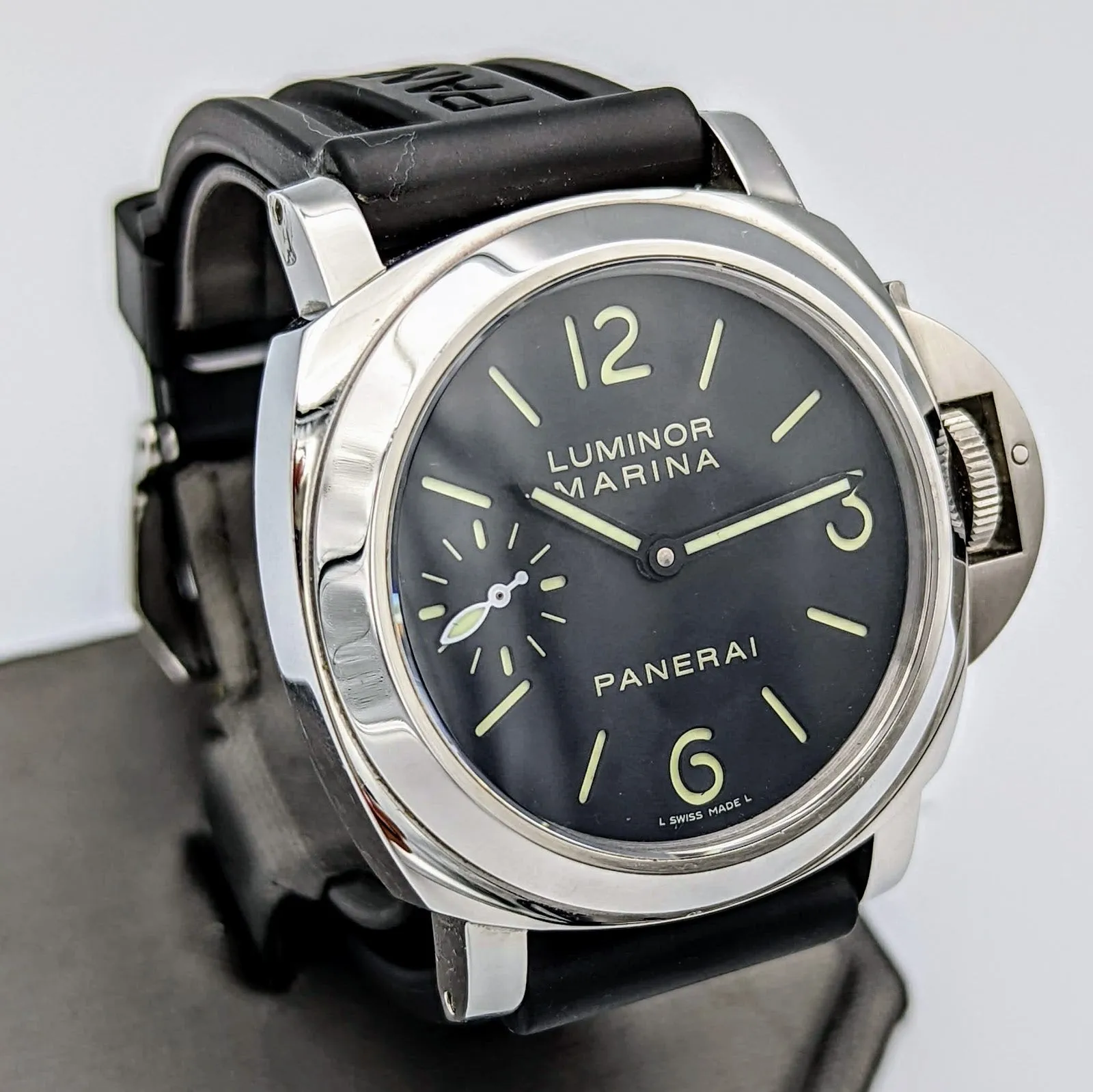 PANERAI Luminor Marina Manual Watch Original Strap Swiss Wristwatch
