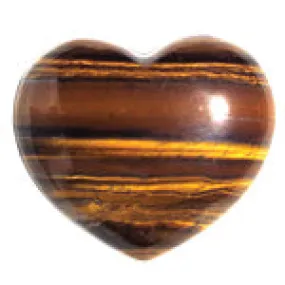 Puffy Heart Banded Tiger Jasper