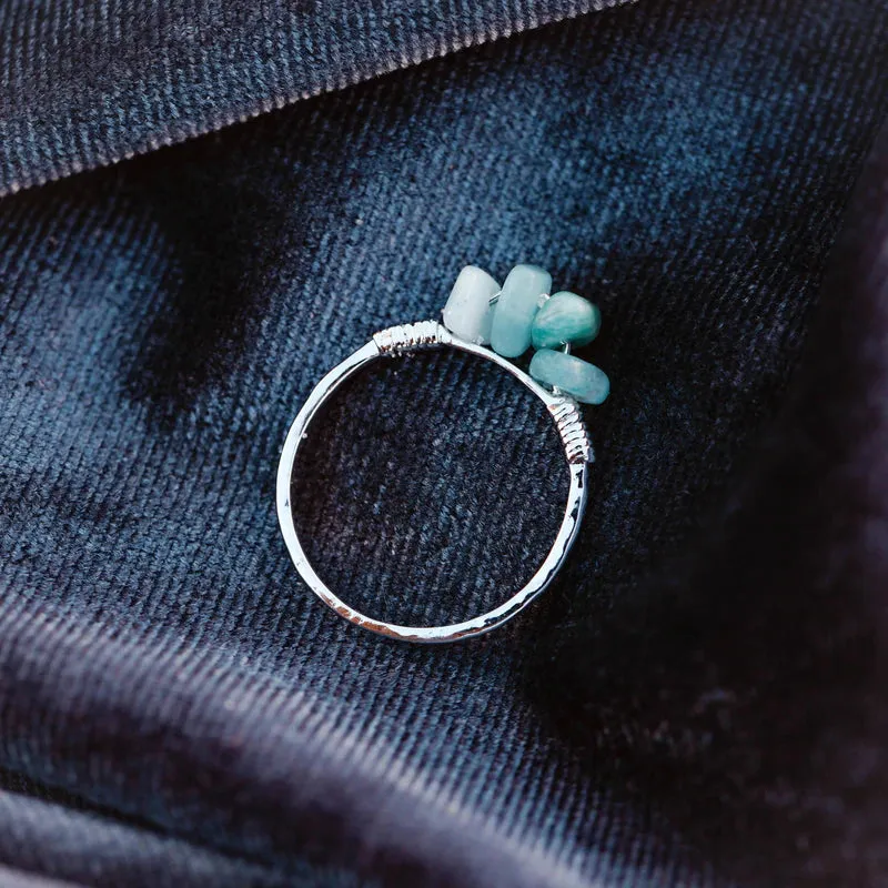 Pura Vida Bracelets Wire Wrapped Gemstone Ring