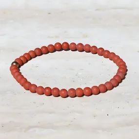 "Survival" Matte Red Jasper Bracelet