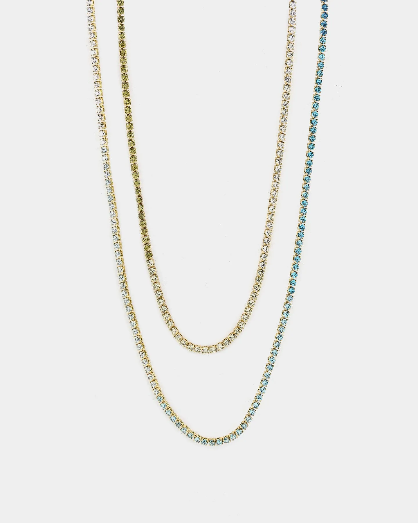 Raising Hell Lizzie Micro Choker Set Gold/Green/Blue
