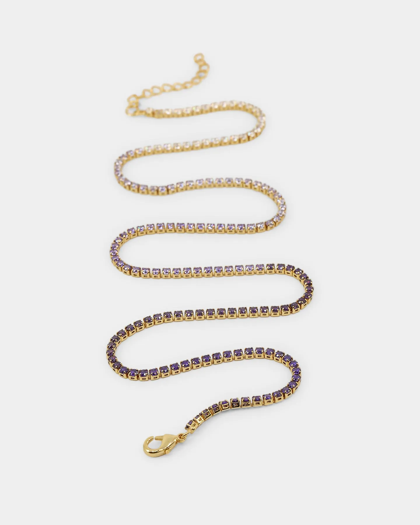 Raising Hell Lizzie Micro Choker Set Gold/Pink/Purple