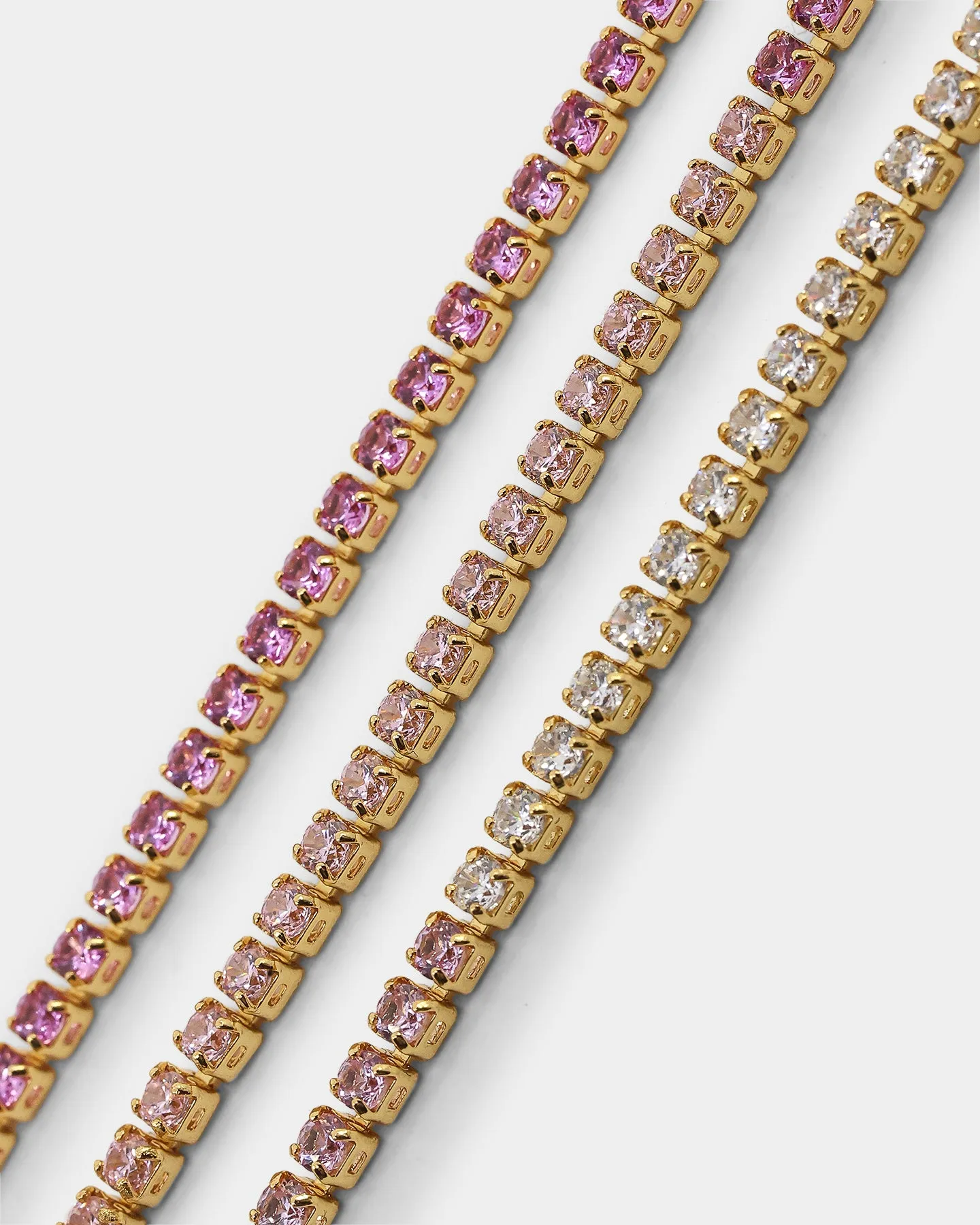 Raising Hell Lizzie Micro Choker Set Gold/Pink/Purple
