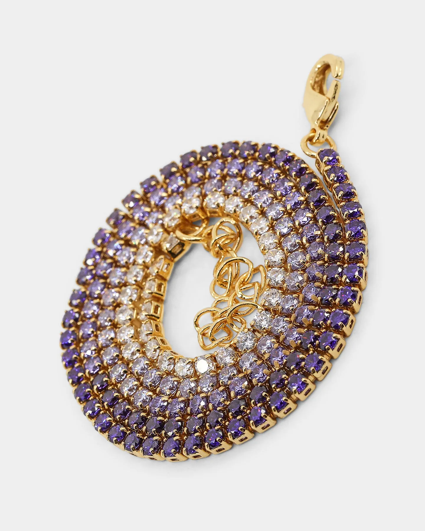 Raising Hell Lizzie Micro Choker Set Gold/Pink/Purple