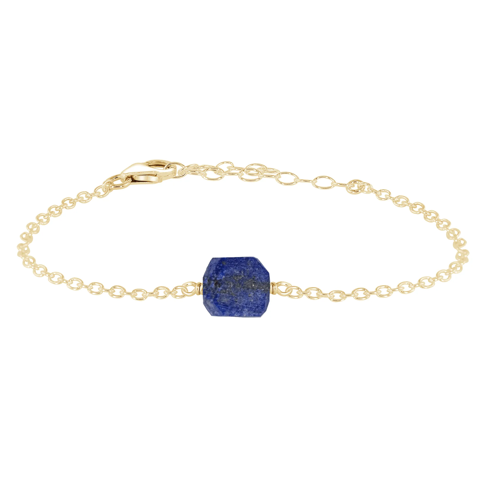 Raw Lapis Lazuli Crystal Nugget Bracelet
