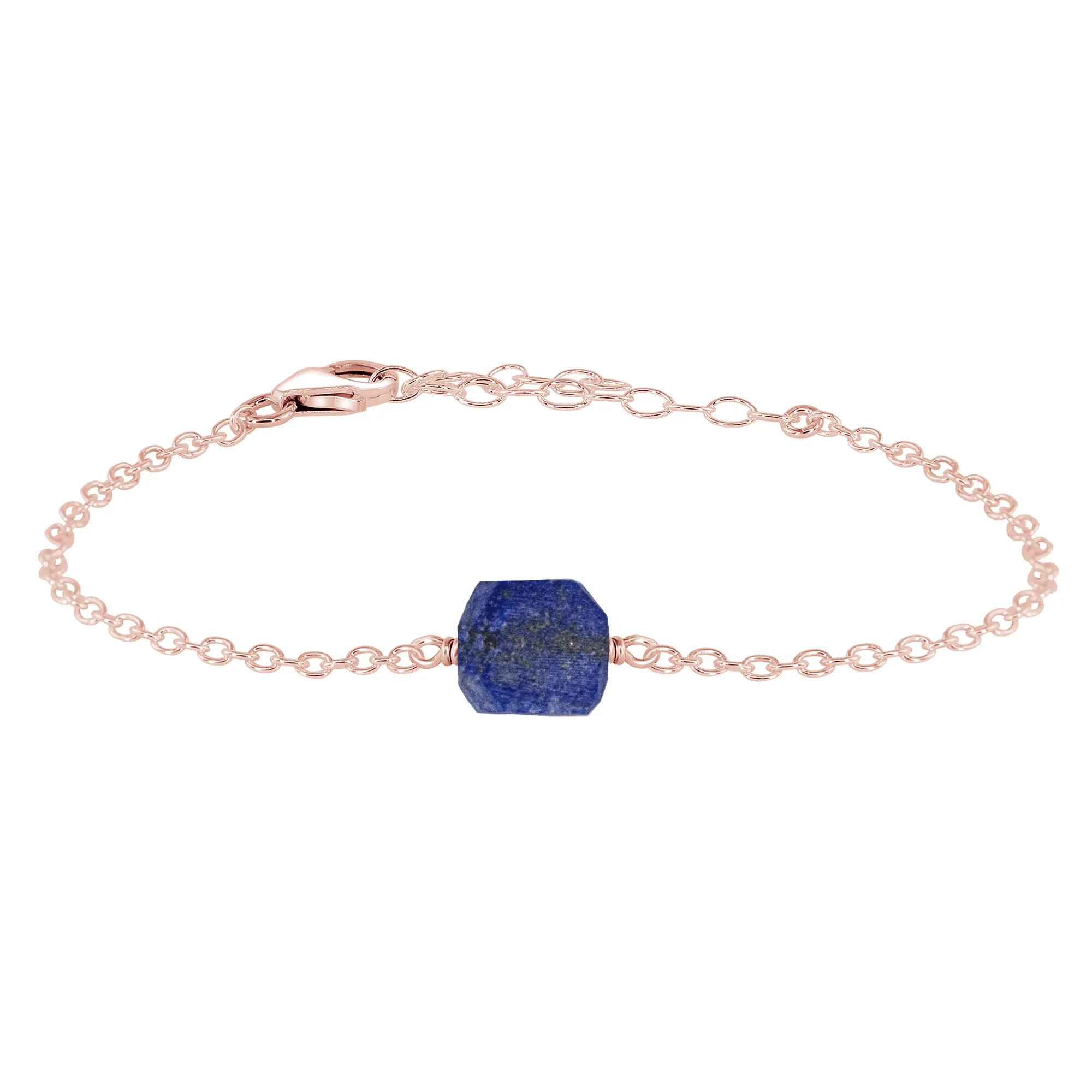 Raw Lapis Lazuli Crystal Nugget Bracelet
