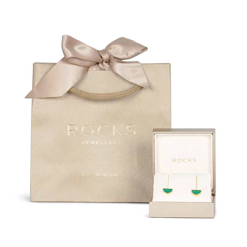 Rectangular Diamond Hoop Earrings