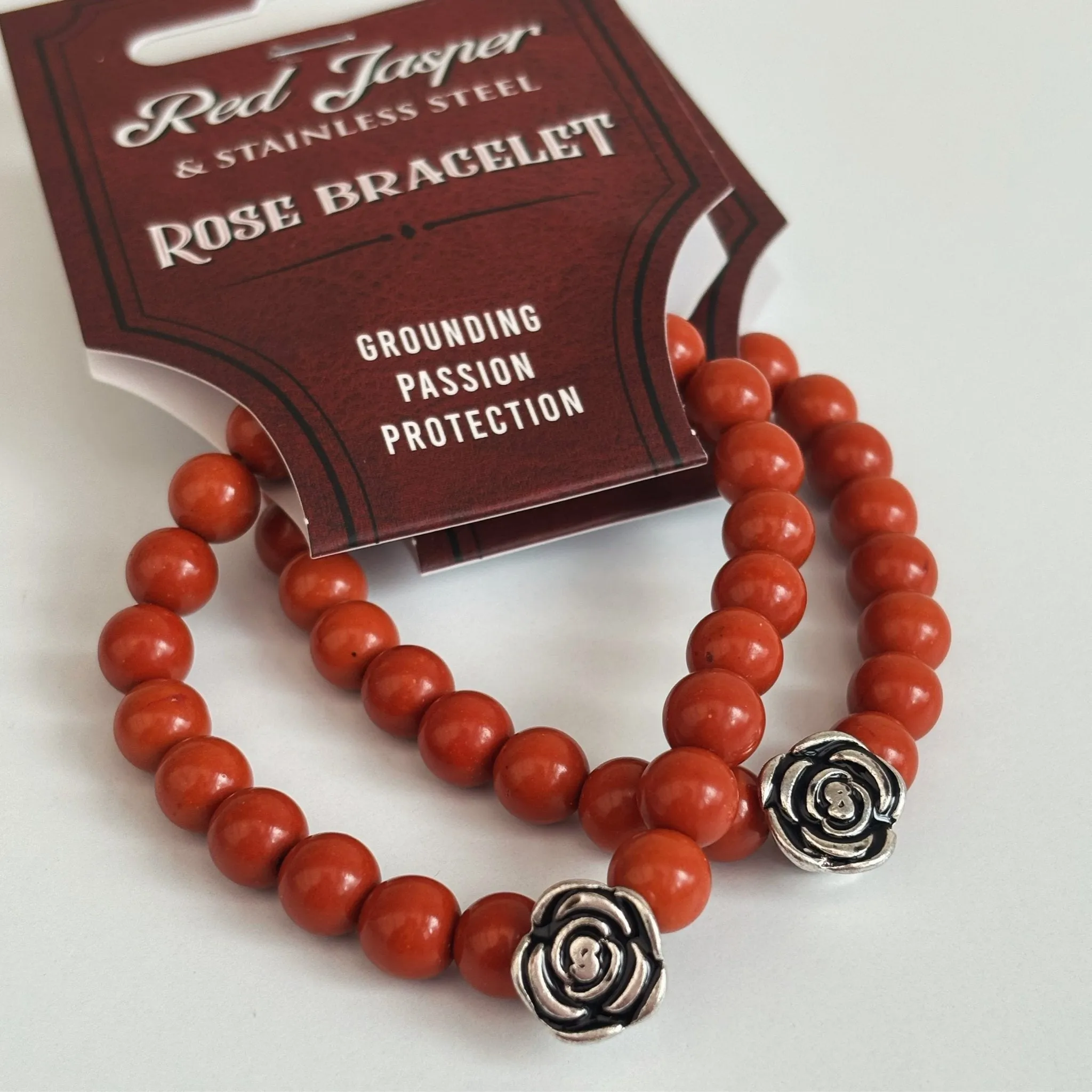 Red Jasper Rose Bracelet