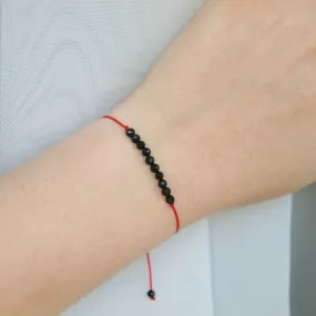 Red protection bracelet with Black tourmaline