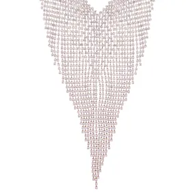 Rose Gold Cup Chain Cascade Necklace