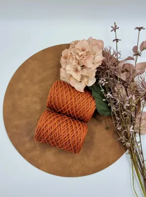 Rust - 3MM  Single Strand Luxe Cotton String