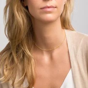 Satellite Chain - Elegant and Sturdy Saturn Beaded Necklace - CG225N. Starts at