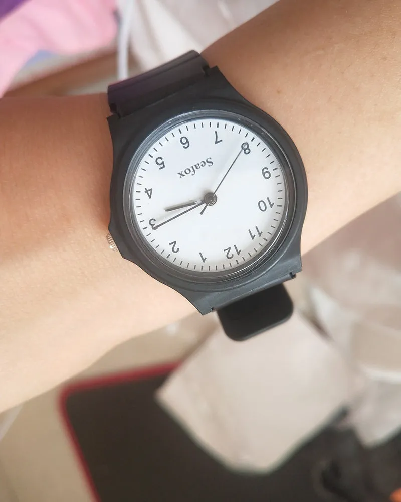 Seafox watch, Waterproof Quartz Watches with Date Dial Stainless Steel Ceramic Bracelet Casual Business Dress Wrist Watch for Ladies Girls