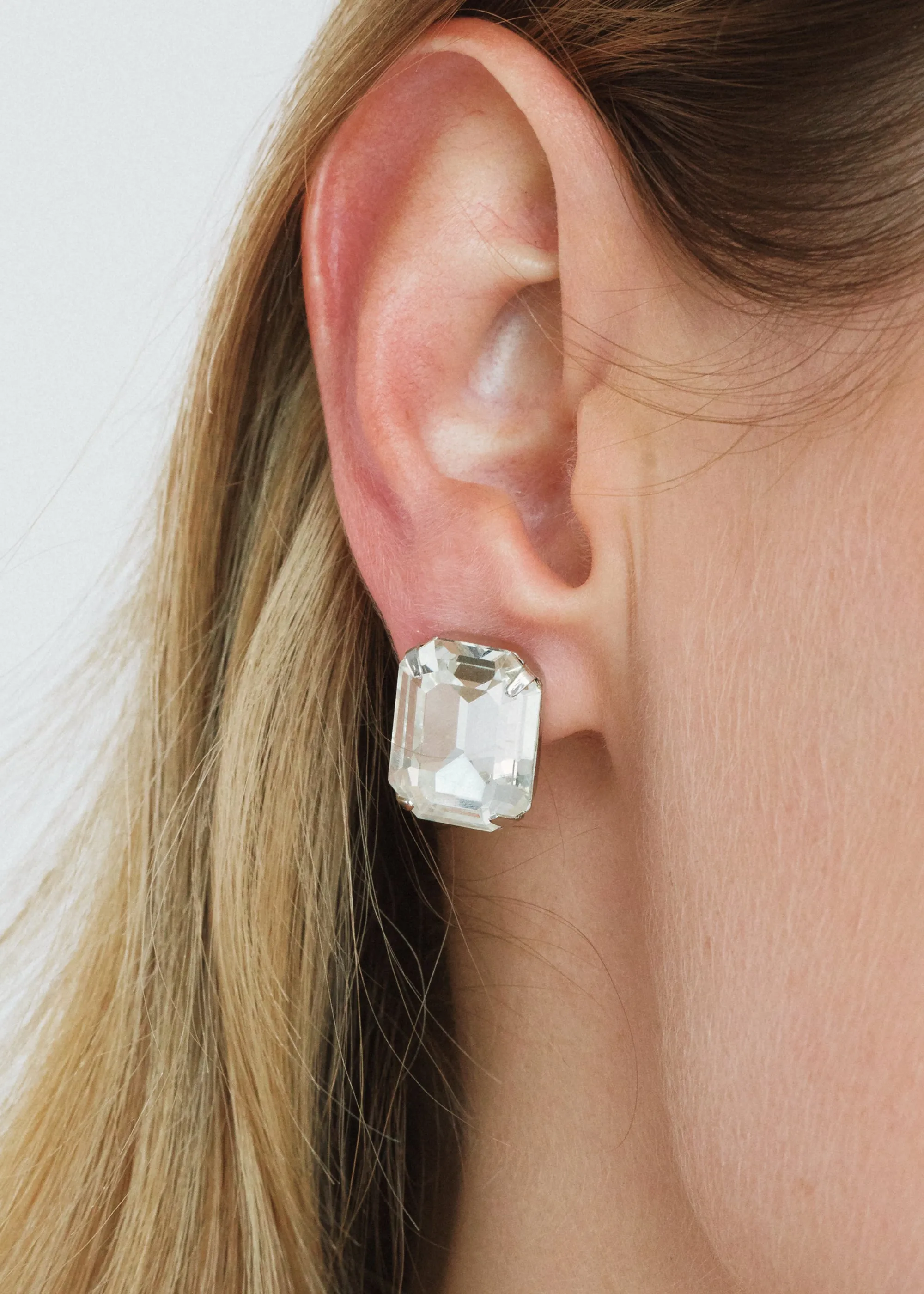 Shiloh Stud Earrings -- Crystal