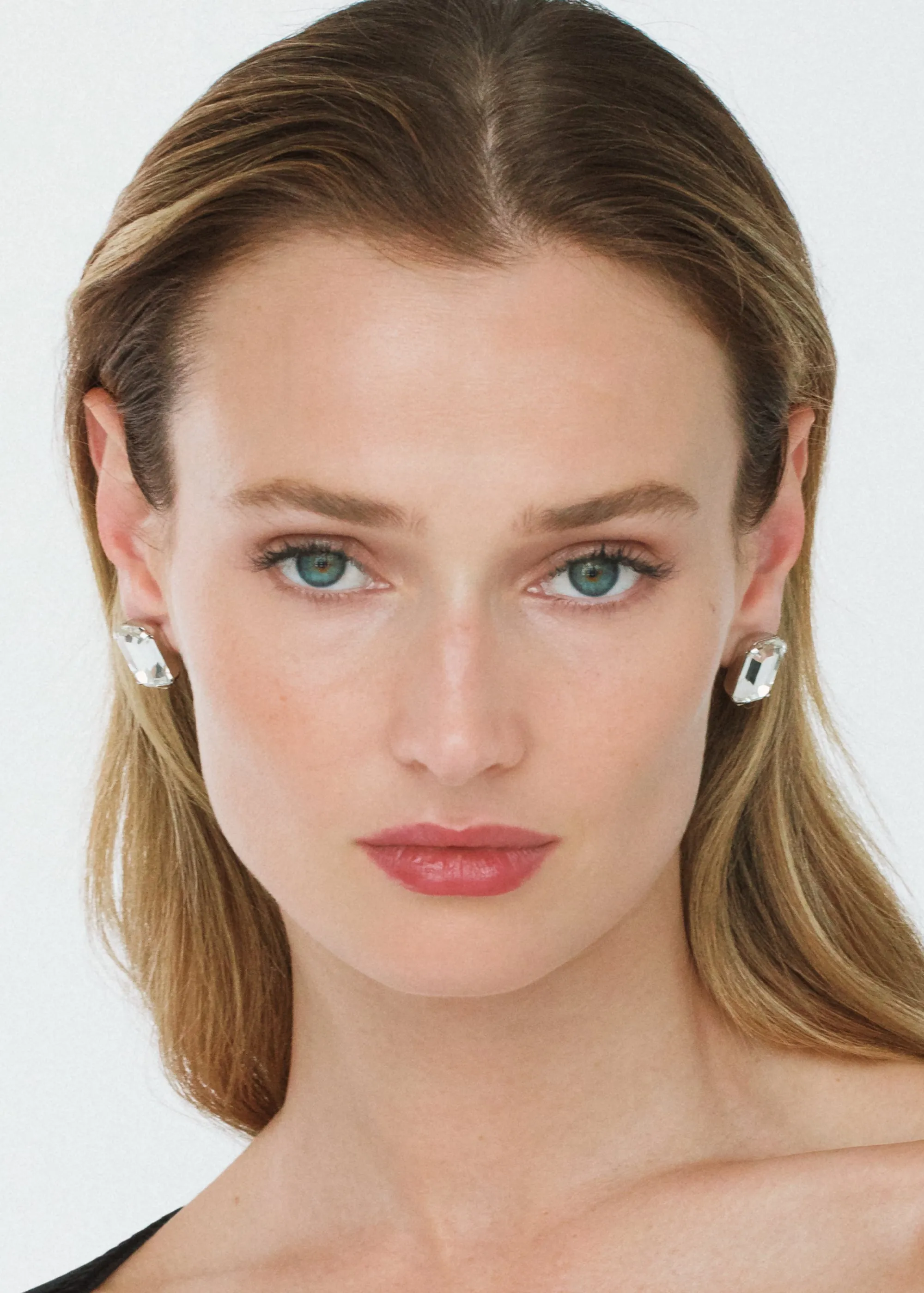 Shiloh Stud Earrings -- Crystal