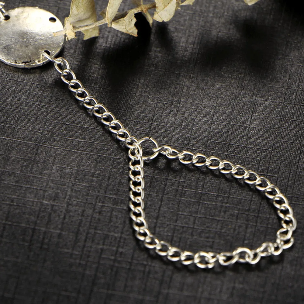 Silver Multi Chain Fine Bohemian Vintage Anklet