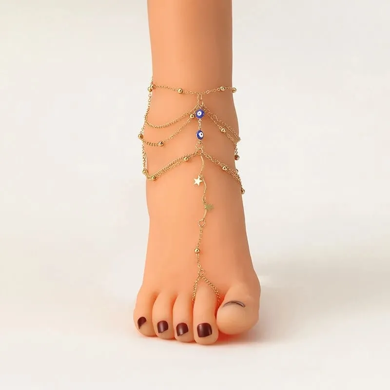 Skye Multi-Layer Anklet