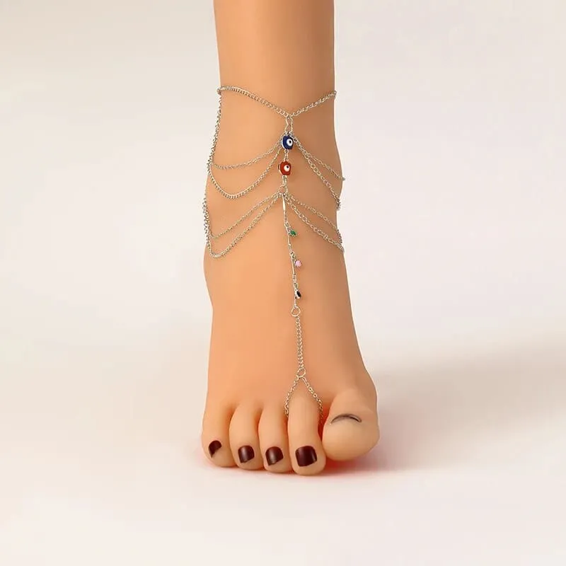 Skye Multi-Layer Anklet