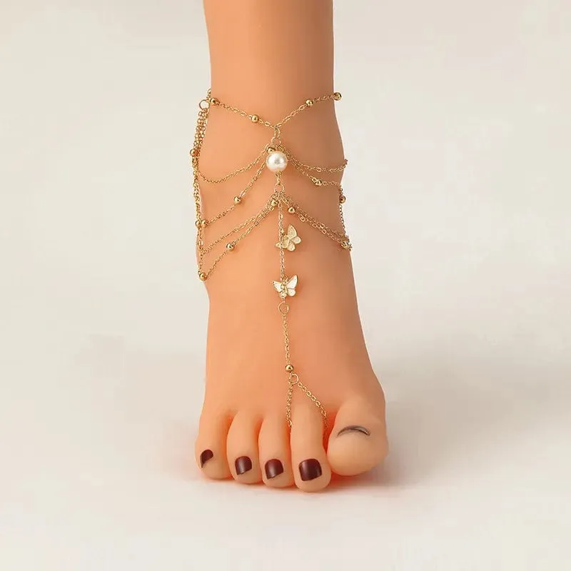 Skye Multi-Layer Anklet