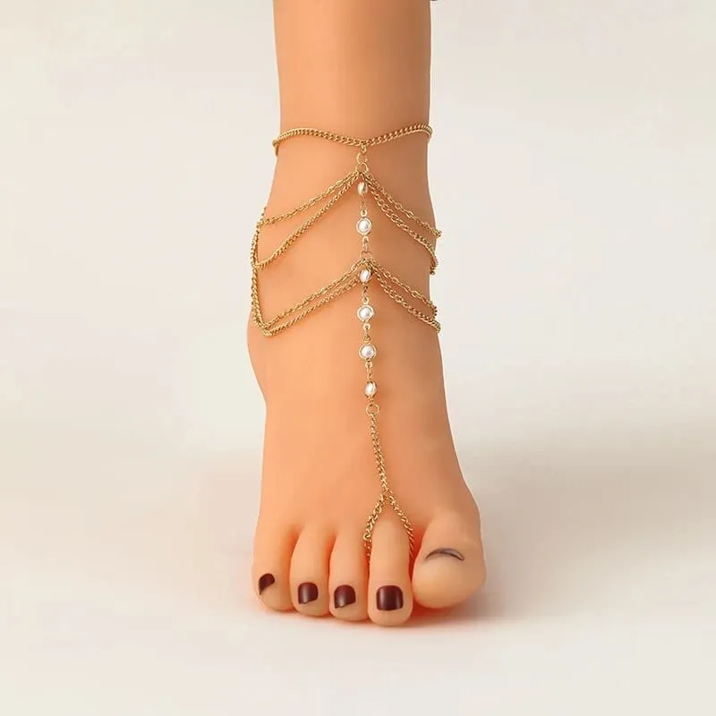 Skye Multi-Layer Anklet